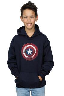 Толстовка с капюшоном «Капитан Америка» Marvel, темно-синий