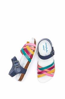 Кожаные сандалии Hopping с ремешками Moshulu, синий