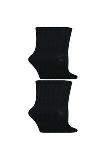 Набор из 12 пар простых школьных носков из бамбука Sock Snob, черный