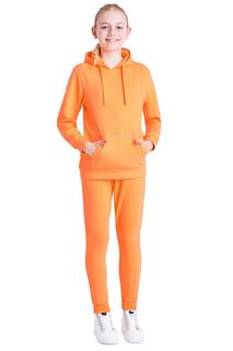 Неоновый спортивный костюм с капюшоном CityComfort, оранжевый