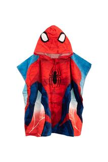 Полотенце-пончо с капюшоном «Человек-паук» Marvel, красный