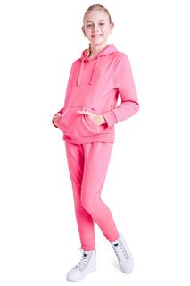 Неоновый спортивный костюм с капюшоном CityComfort, розовый