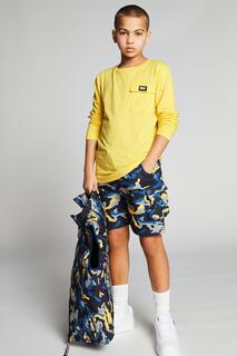 Хлопковая футболка Boardy с длинными рукавами Beat Boyz Club, желтый
