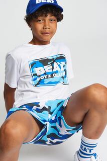 Футболка с камуфляжным логотипом Disguise Beat Boyz Club, синий