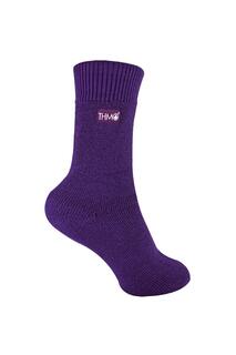 Верхние теплые зимние носки Thermal Comfort с пушистой флисовой подкладкой THMO, фиолетовый