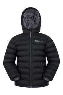 Стеганая куртка Seasons Водостойкое легкое пальто Mountain Warehouse, черный