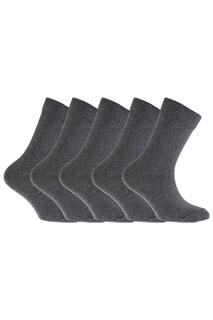 Простые школьные носки (5 шт.) Floso, серый
