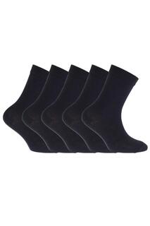 Простые школьные носки (5 шт.) Floso, темно-синий