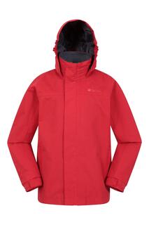 Солнечная водонепроницаемая куртка Всепогодное пальто с капюшоном Mountain Warehouse, красный