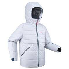 Decathlon Экстра теплая и водонепроницаемая стеганая лыжная куртка 180 Warm Wedze, серый Wed'ze