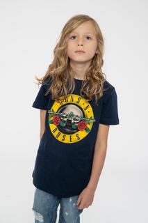 Классическая футболка с логотипом группы Guns N Roses, синий