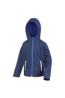 Куртка Softshell Core с капюшоном Result, темно-синий