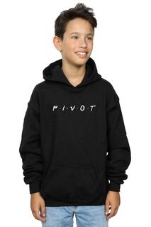 Худи с логотипом Pivot Friends, черный