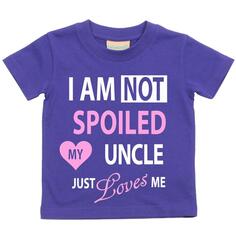 Рубашка «Я не испорчен, мой дядя просто любит меня» 60 SECOND MAKEOVER, фиолетовый