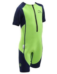 Детский гидрокостюм с короткими рукавами Stingray HP - зеленый/темно-синий MP Michael Phelps, зеленый