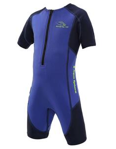 Детский гидрокостюм с короткими рукавами Stingray HP — королевский синий/темно-синий MP Michael Phelps, синий
