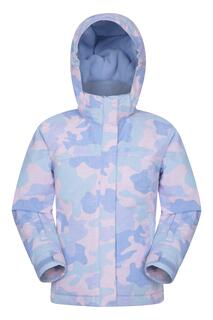 Лыжная куртка Vail Camo с принтом, водостойкий мягкий флис Mountain Warehouse, розовый