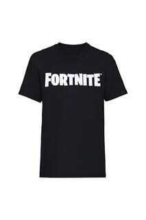 Футболка с логотипом геймера Fortnite, черный