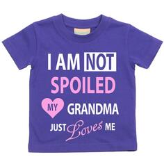 Рубашка «Я не испорчена. Моя бабушка просто любит меня» 60 SECOND MAKEOVER, фиолетовый