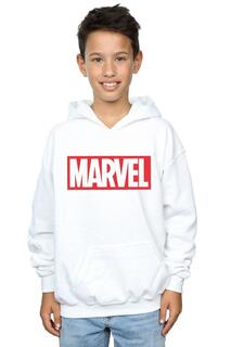 Классическая толстовка с логотипом Marvel Comics, белый