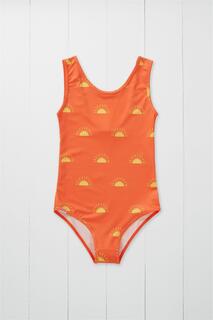Детский купальник с принтом солнца Grass &amp; Air, оранжевый