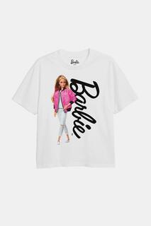 Легендарная футболка для девочек Барби Barbie, белый