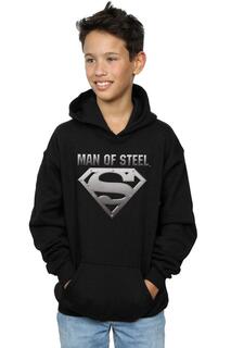 Толстовка со щитом Супермена «Человек из стали» DC Comics, черный