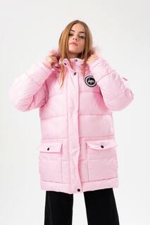 Утепленная куртка Explorer с гербом Hype, розовый