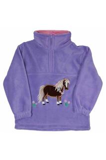 Флисовая куртка Flora Pony British Country Collection, фиолетовый