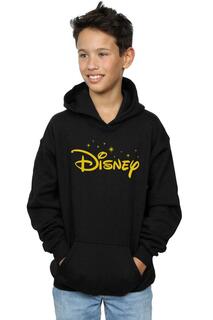 Худи с логотипом и звездами Disney, черный