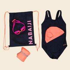 Набор для плавания Start 100 - / (сумка, полотенце, очки, шапочка, купальник Nabaiji, синий