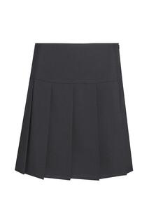 Плиссированная школьная юбка со вставками David Luke, черный