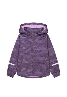 Пальто из мягкого панциря с капюшоном Minoti, фиолетовый