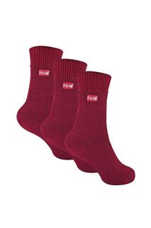 3 пары теплых флисовых носков с мягким верхом и внутренней поверхностью THMO, розовый