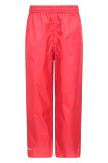 Водонепроницаемые брюки Pakka, дождевые брюки с проклеенными швами Mountain Warehouse, красный