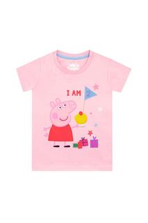Футболка «Мне 2 дня рождения» Peppa Pig, розовый