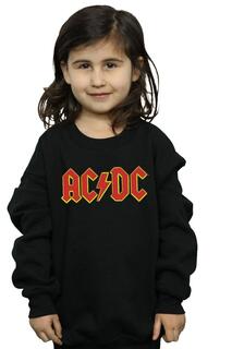 Красный свитшот с логотипом AC/DC, черный