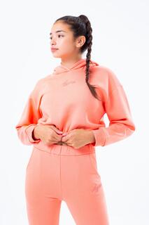 Укороченный пуловер с капюшоном и эластичной талией Hype, розовый