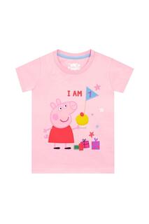 Футболка «Мне 1 день рождения» Peppa Pig, розовый