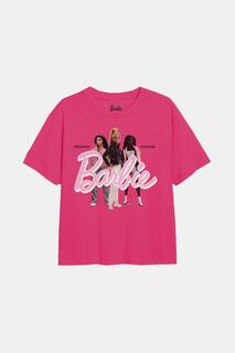 Футболка для девочек «Сильнее вместе» Barbie, розовый