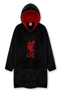 Объемное пончо с капюшоном Liverpool FC, черный