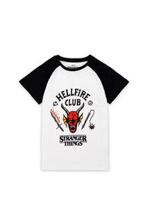Футболка с короткими рукавами Hellfire Club Stranger Things, белый