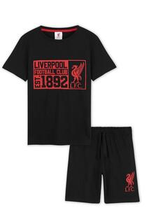 Короткий пижамный комплект Liverpool FC, черный