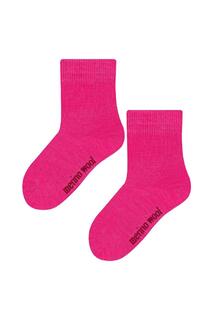 Носки из мериносовой шерсти для малышей | Теплые толстые носки на зиму Steven, розовый
