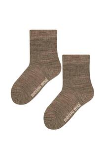 Носки из мериносовой шерсти для малышей | Теплые толстые носки на зиму Steven, бежевый