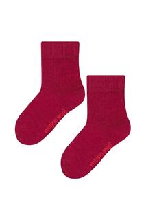 Носки из мериносовой шерсти для малышей | Теплые толстые носки на зиму Steven, красный