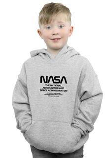 Толстовка с надписью «Worm» NASA, серый