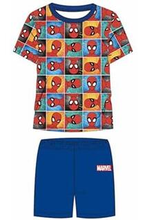 Пижамный комплект Avengers Spiderman с короткими рукавами Marvel, мультиколор
