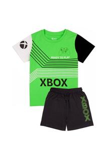 Короткий пижамный комплект Xbox, зеленый