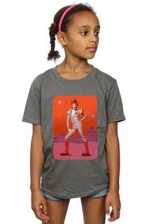 Хлопковая футболка «На Марсе» David Bowie, серый